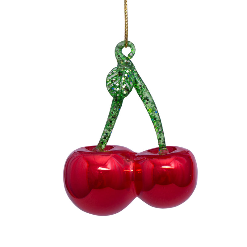 The Holiday Aisle® Cherry Hanging Figurine Ornament Wayfair